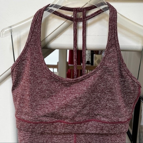 Whisper Activewear Anna Bra and Legging Set in Heathered Plum L NWOT - Picture 4 of 10
